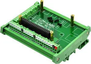 Electronics-Salon DIN Rail Mount Screw Terminal Block Adapter Module, for Raspberry Pi A+ 3A+ B+ 2B, 3B 3B+ 4B Zero Zero-W