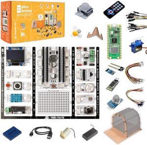 PicoBricks Raspberry Pi Pico W Starter Kit with 12 Detachable Sensors and Extensive Learning Guide, Raspberry Pi Kit, Raspberry Pi Starter Kit, Electronics Set