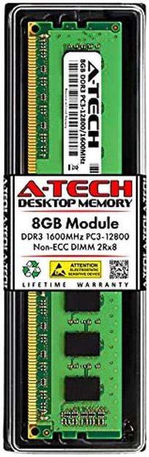 A-Tech 8GB RAM for Dell OptiPlex 9020, 9010, 7020, 7010, 3020, 3010, XE2 (USFF/SFF/MT/DT) | DDR3 1600 MHz DIMM PC3-12800 UDIMM Memory Upgrade