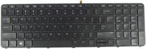 Abakoo New Keyboard Compatible with HP Probook 450 G3 G4, 455 G3 G4, 470 G3 G4 with Backlit Frame US Black