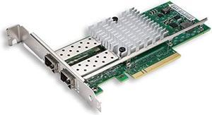 10Gb Ethernet NIC Network Card, Dual SFP+ Ports with Original Intel 82599ES Controller, PCI Express X8, Compare to Intel X520-DA2 Converged Network Adapter