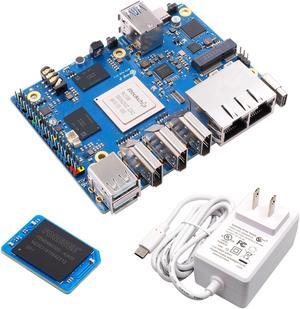 Orange Pi 5 Plus 16GB with 256GB eMMC Rockchip RK3588 8-Core 64-Bit Single Board Computer, Development Board Run Orange Pi/Ubuntu/Debian/Android 12 OS (Pi 5 Plus 16G+256G eMMC+Power Supply)