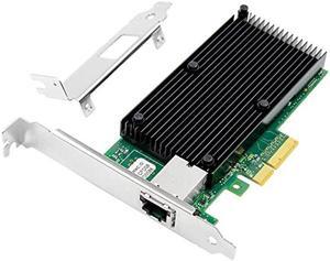 XZSNET 10G Network Card with Intel X550 Chip, 10GB PCI-E NIC Compare to Intel X550-T1, Single RJ45 Port PCI Express X4 Ethernet Adapter Support Windows/Windows Server/Linux/Freebsd/VMware ESXi