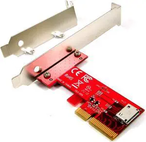 Ableconn PEX-OL153 PCIe OCuLink SFF-8612 Adapter Card - PCI Express 4.0 4-Lane Card - Oculink to PCIe