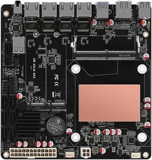 HKUXZR N100 Industrial Motherboard NAS 4 Cores 4 Threads Low Power Processor 4x2.5G i226 Network M.2 Slot 6xSATA DP HDMI 2.0 PCIE x1