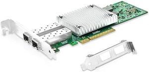 10Gb PCI-E NIC Network Card, Dual SFP+ Port, with Original Intel X710 DA2 Chipset,PCI Express 3.0 X8,Ethernet Converged Network Adapter Support Windows Server/Linux/VMware Compare to Intel X710-BM2