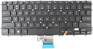 Abakoo New keyboard Compatible with Dell Precision M3800 XPS 15 9530 0WHYH8 WHYH8 0HYYWM PK130YI2A00 V143725AS1 with Backlit US Black