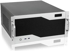 RackChoice 5U rackmount Server Chassis Support Liquid Cooling Compatibility up to 360mm Radiator, 1xPS2+1xSFX PSU