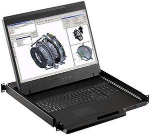 Crystal Image Technologies - Rackmount Console - 1U 19" Rackmount Monitor, 1440 X 900 Resolution, VGA + HDMI Input (Part#RM-111-19WH) includes 3 Year Warranty