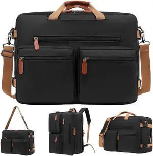 MOLNIA Expandable Laptop Backpack, 3 in 1 Laptop Bag, 17.3 inch Computer Backpack, Multi-functional Travel Bag, 2022 New Version for Business Casual Travel College School, Men/Women,Black