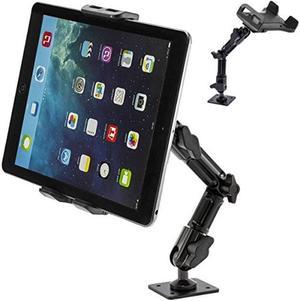 ChargerCity Heavy Duty ELD Tablet Drill Mount w/AMPS Base for Hard Vehicle or Wall Install Compatible with All Tablets and Smartphones