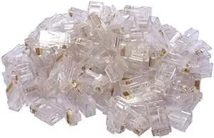 UbiGear(r) 1000 Pcs RJ45 CAT6 8P8C Modular Network Cable LAN Connector/Plug/End (CAT6-1000Pcs)