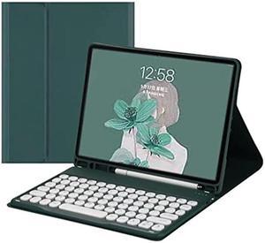 QIYIBOCASE Galaxy Tab S6 Lite 202420222020 Keyboard Case with S Pen Holder Magnetic Detachable Round Keys Keyboard Case for S6 lite SMP620P625P613P619P615P610 Teal