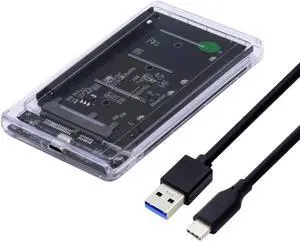 Chenyang MSATA to USB C Adapter,Dual MSATA Mini-SATA SSD Card JOBD Raid0 Span Bridge to USB C 2.5inch SATA Combo HDD Disk Drive Enclosure