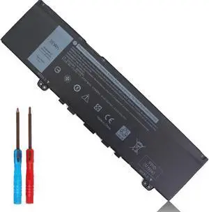 38Wh F62G0 Laptop Battery Replacement for Dell Inspiron 13 7000 7373 7386 2 in 1 7370 7380 5370 P91G P83G P87G P91G001 P83G001 P83G002 P87G001 F62GO RPJC3 39DY5 039DY5 0RPJC3 Vostro 5370 11.4V 3-Cell