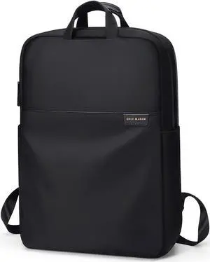 GOLF SUPAGS Travel Laptop Backpack for Women Anti Theft Slim Durable College Bookbag Business Computer Bag Fit 15.6Inch Notebook (Black, 15.6Inch)