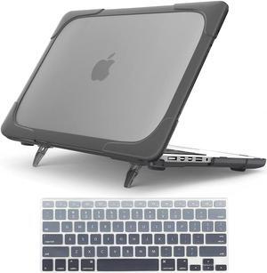 for MacBook Pro 15 Retina Case,StrongCase [Heavy Duty][Dual Layer] Hard Case Cover with Plastic Bumper for Apple MacBook Pro 15.4" with Retina Display (Compatible with A1398 2012-2015 Release) - Grey