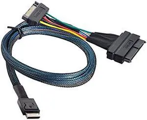 NFHK Oculink SFF-8611 to U.2 U.3 SFF-8639 NVME PCIe PCI-Express SSD Cable for Mainboard SSD