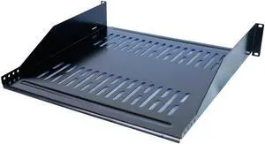 RAISING ELECTRONICS 19inch 2U Relay Rack Mount Cantilever Network Shelf 14inch Deep 40LBs Capacity