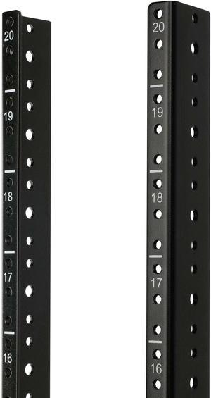 Tecmojo 20U Vertical Server Rack Rail Pair Kit DIY Rack Rails Kit, 12-24 Screws x48 Included to Mount Equipment 2U-20U