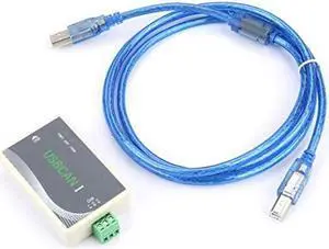 Yanmis USB to CAN Debugger, USB to CAN Debugger with Cable USBCAN Debugger Compatible with ZLG Support Secondary Development