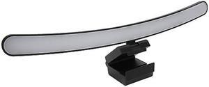 Yunseity Curved Monitor Light Bar, Reading LED Monitor Light with 3 Color Temperature Modes Stepless Dimming, Touch Control Computer Monitor Lamp Bar, No Screen Glare for Home Office