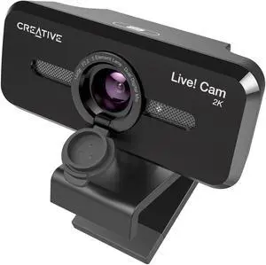 Creative Live! Cam Sync V3 2K QHD USB Webcam with 4X Digital Zoom (4 Zoom Modes from Wide Angle to Narrow Portrait View), Privacy Lens, 2 Mics, for PC and Mac...