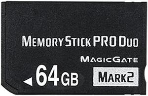 Original 64GB High Speed Memory Stick Pro Duo Mark2 64gb Cards for PSP Game Camera Memory Card