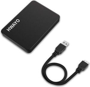 HWAYO 750GB Portable External Hard Drive Ultra Slim 2.5'' USB 3.0 HDD Storage for PC, Desktop, Laptop, MacBook, Chromebook, Xbox One