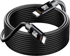 USB C to C Cable 20FT,100W 4K60HZ USB Type C GEN2x2(Data usb3.1),Type C Video Output From USB3.2/ USB4.0 Fast Charging & Sync for Xreal MacBook Pro iPad Pro iPhone 15 Pro Galaxy S22 Portable Monitor