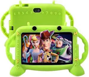 MengDash Kids Tablet, 7 inch Tablet for Kids 2-10, Educational Learning Toddler Tablet Android 11, 3GB RAM+32GB ROM Storage, Google Play YouTube, Baby Girl boy Gift