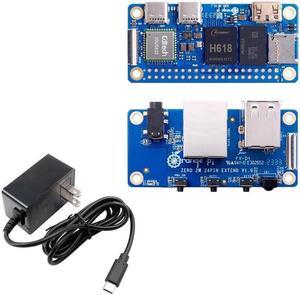 Orange Pi Zero 2W 1GB LPDDR4 Allwinner H618 Quad-Core 64 Bit Single Board Computer with 16MB SPI Flash, WiFi and BT5.0(1G+Expansion Board+Power)
