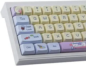 PBT Keycaps XDA Profile 133 Keys Keycaps Dye-Sublimation Frozen ice Custom Gaming Keycaps for ANSI Layout Cherry MX Switches Mechanical Keyboards