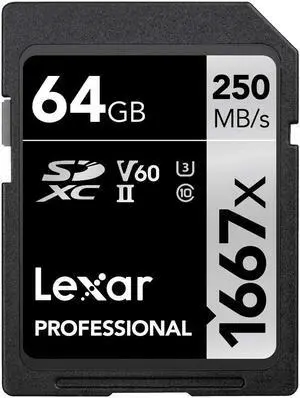 Lexar 64gb Prof. 1667x Sd Ush-i