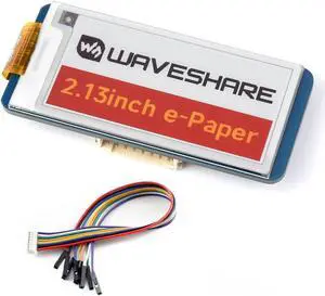 waveshare Four Color 2.13inch E-ink Display HAT (G), 250x122 Resolution 3.3V/5V Red Yellow Black White E-paper Display Screen for Raspberry Pi/Jetson Nano/Arduino/STM32, SPI Interface