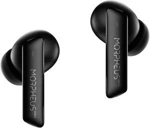 Morpheus 360 Pulse ANC Hybrid Active Noise Canceling Headphones TW7850HD, Bluetooth 5.3 Earbuds Headphones, 30H Playtime, 6 Microphones, High Definition Audio, Deep Bass, Pure Black
