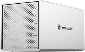 Yottamaster 4 Bay External Hard Drive Enclosure, Aluminum USB C 3.5" HDD Enclosure for 3.5 & 2.5 Inch SATA HDD/SSD, Support 72TB(4x18TB) Direct Attached Storage DAS, Non-RAID [PS400C3]