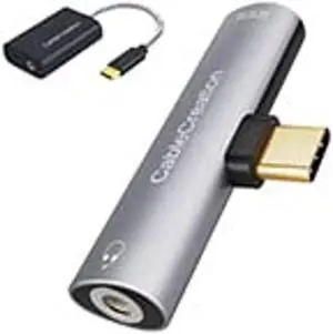 CableCreation 2 in 1 Type-C to Hi-Res 3.5mm Audio with PD Fast Charge Bundle with USB-C to Audio Adapter