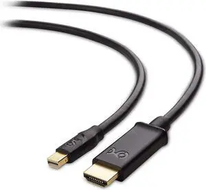 Cable Matters Mini DisplayPort to HDTV Cable in Black 25 Feet - Thunderbolt and Thunderbolt 2 Port Compatible