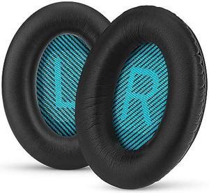 Replacement Earpads for Bose QuietComfort QC 15 25 35 Premium Ear Pads QC15 QC25 QC35 AE2 & SoundLink, Memory Foam, Soft & Long Lasting by Brainwavz