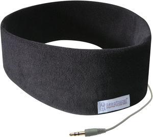 SleepPhones AcousticSheep Classic | Corded Headphones for Sleep, Travel, and More | The Original and Most Comfortable Headphones for Sleeping | Midnight Black - Fleece Fabric (Size S)