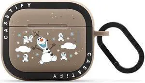 CASETiFY Airpods (3rd Gen) Bounce Case with Ring - Olaf Medley - Matte Taupe