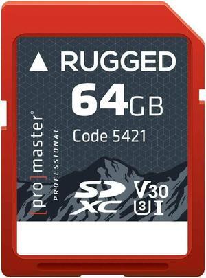 ProMaster SDXC 64GB Rugged(tm) Memory Card UHS-I, (Model 5421)
