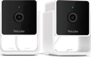 Petcube Cam The Pack of 2 | Indoor Wi-Fi Pet and Security Camera with Phone App, Pet Monitor with 2-Way Audio and Video, Night Vision, 1080p HD Video and Smart Alerts for Ultimate Home Security
