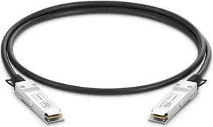 40G QSFP DAC Cable, 0.5M (1.64ft) Passive Direct Attach Copper Twinax 40gb QSFP+ to QSFP+ Cable Compatible with Cisco QSFP-H40G-CU50CM