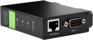 Waveshare RS232/485/422 to RJ45 Ethernet Module, TCP/IP to Serial, with POE Function, Bi-Directional Transparent Transmission, Suitable for Data Acquisition, Intelligent Instrument Monitoring, etc