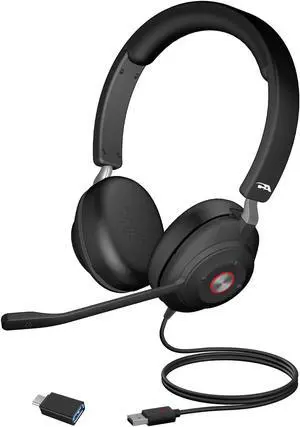 Cyber Acoustics CA Essential USB Headset (HS-2000) - Professional Headset for Calls & Music, All-Day Comfort, Integrated Ear Cup Controls, Optimized for UC Platforms