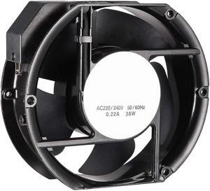uxcell Cooling Fan 172mm x 150mm x 51mm FP-108EX-S1-S AC 220/240V 0.22A Long Life Sleeve Bearings
