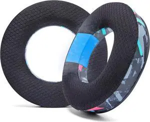 WC Freeze DT770 - Cooling Gel Ear Pads for Beyerdynamic DT770, DT990, DT880, MMX300, DT1770, DT1990 Headphones | Sport Fabric Exterior, Noise Isolation, Enhanced Foam, Cooler for Longer | 90's Black