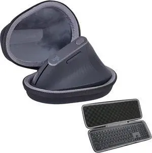 Hard Case for Logitech MX Vertical Mouse + MX Keys Advanced Keyboard